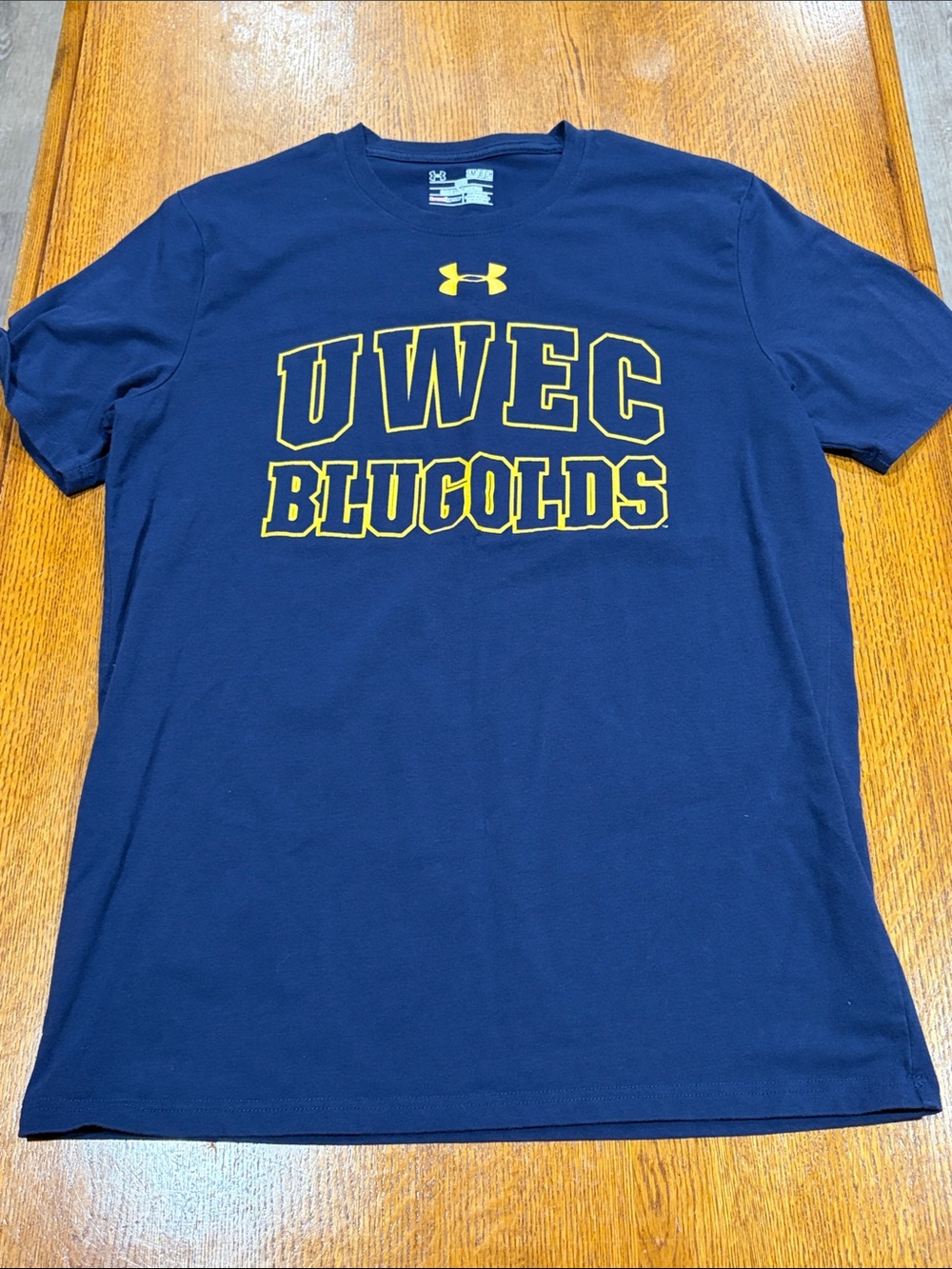 Under Armour Navy Blue UWEC Blugolds Graphic Short Sleeve Tee